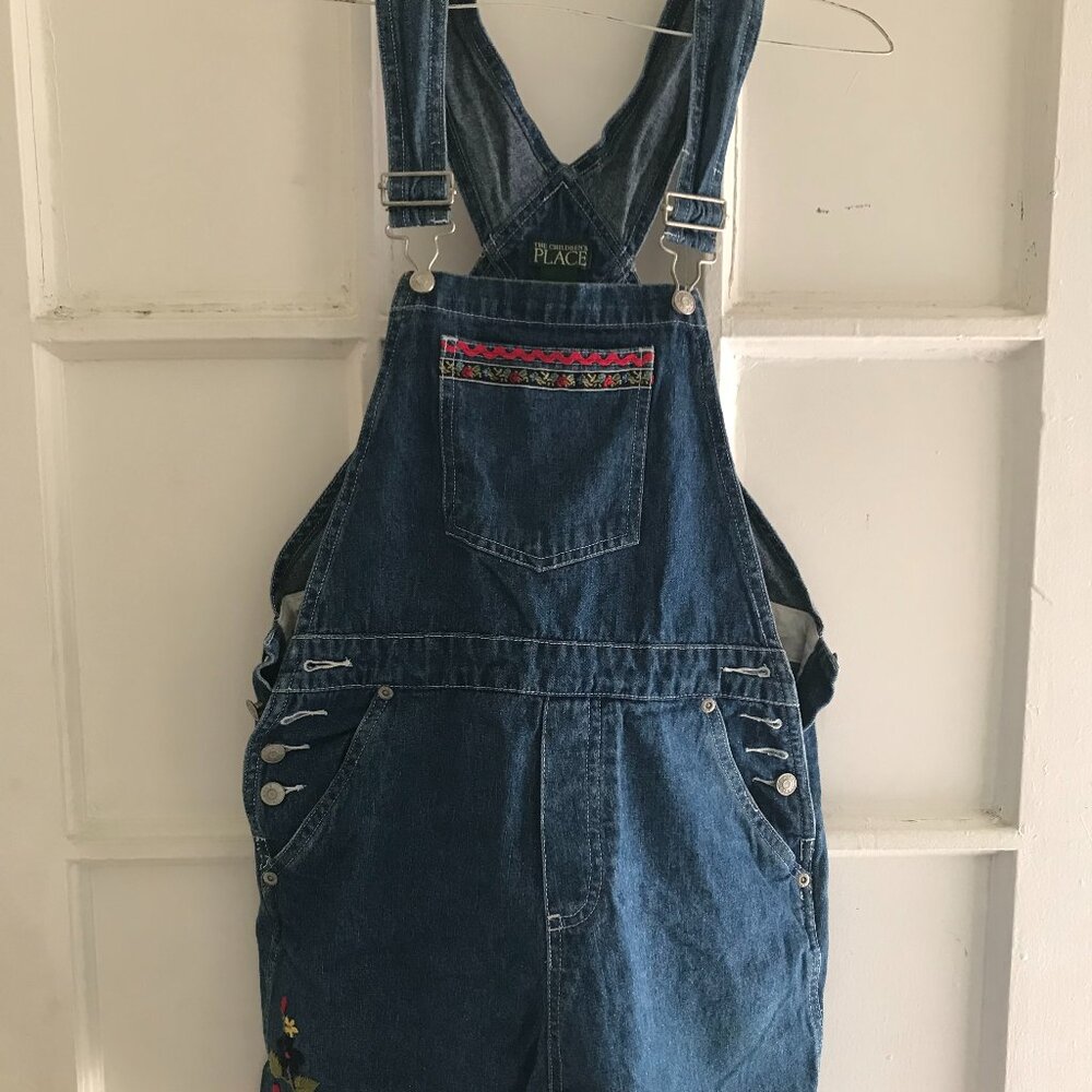 The children place 100% cotton denim  romper shorts